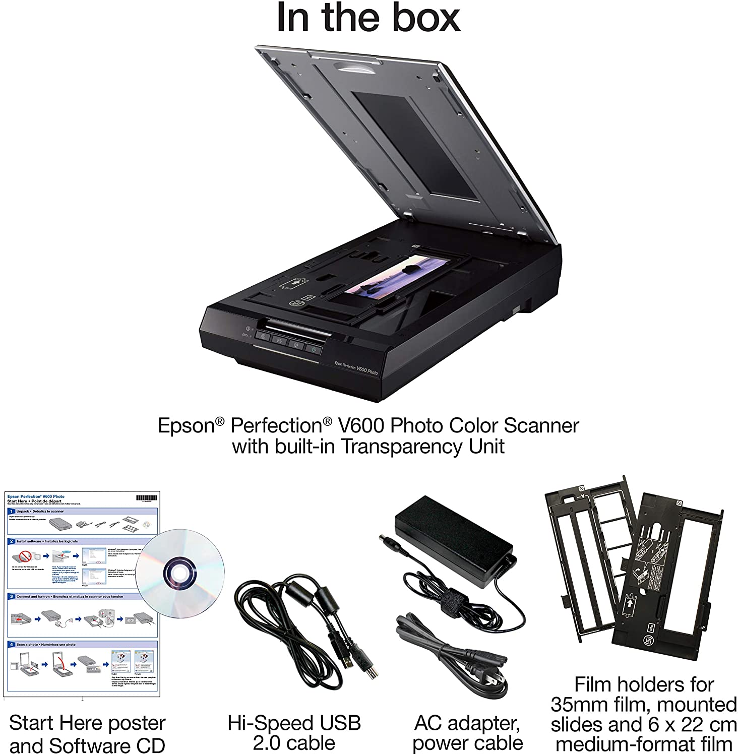 Epson Perfection V600 Color Photo, Image, Film, Negative & Document Scanner Epson Perfection V600 Color Photo, Image, Film, Negative & Document Scanner